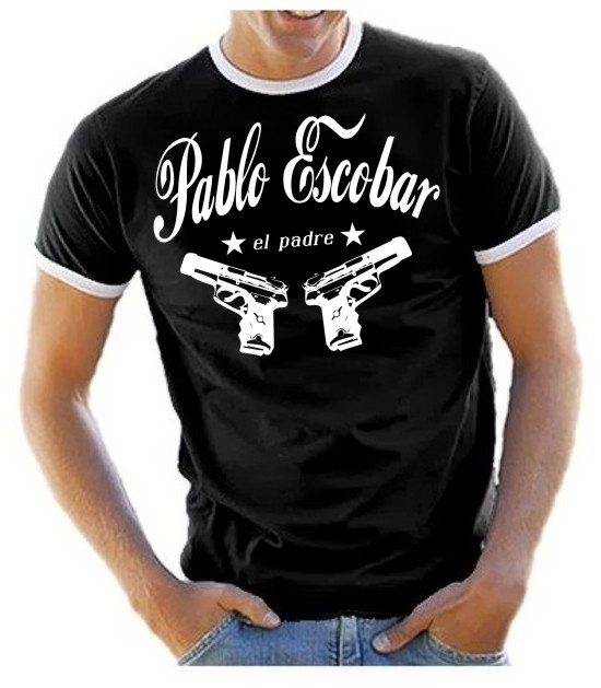 PABLO ESCOBAR EL PADRE RINGER T-SHIRT