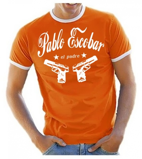 PABLO ESCOBAR EL PADRE RINGER T-SHIRT