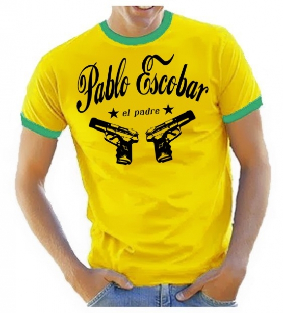 PABLO ESCOBAR EL PADRE RINGER T-SHIRT