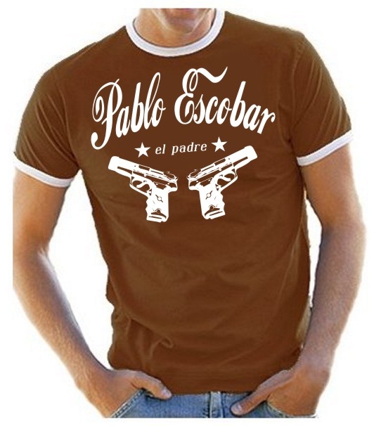 PABLO ESCOBAR EL PADRE RINGER T-SHIRT