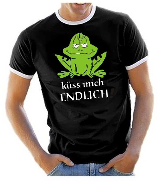 Küss mich endlich ! Junggesellen RINGER T-SHIRT HOCHZEIT HEIRAT