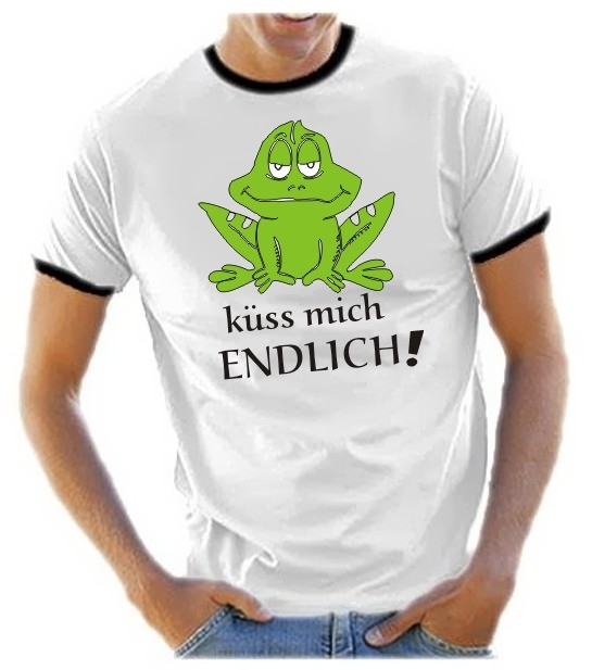 Küss mich endlich ! Junggesellen RINGER T-SHIRT HOCHZEIT HEIRAT