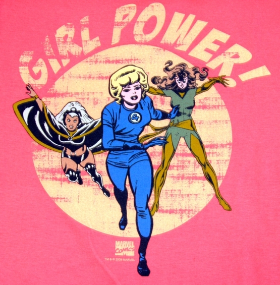 GIRLPOWER T-SHIRT MARVEL COMICS S M L