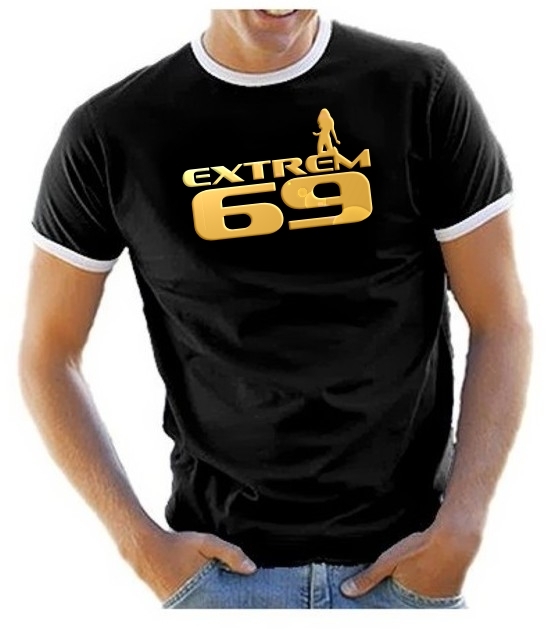 extreme 69 T-SHIRT RINGER DRUCK IN GOLD !!