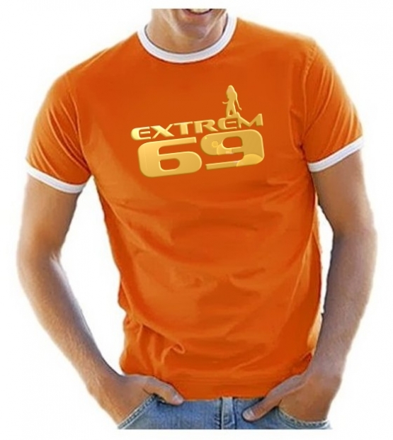 extreme 69 T-SHIRT RINGER DRUCK IN GOLD !!