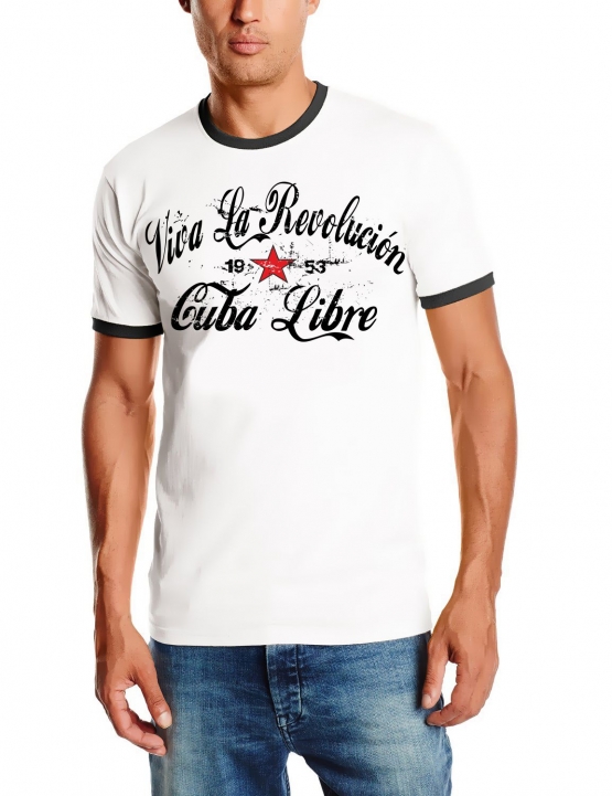 VIVA LA REVOLUTION RINGER T-SHIRT