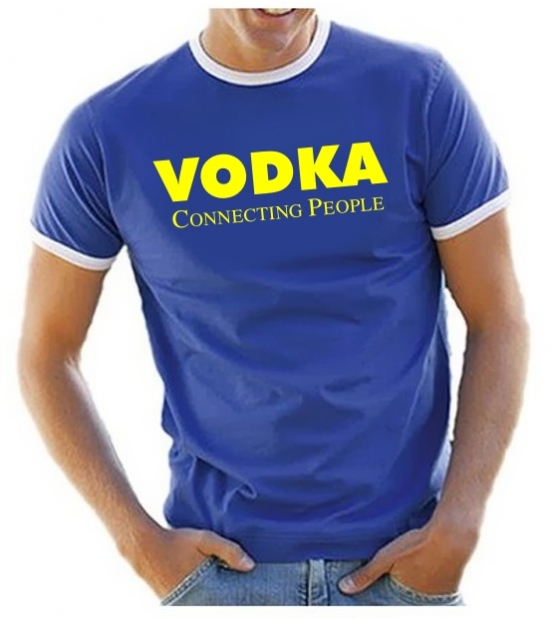 VODKA connection people RINGER T-SHIRT