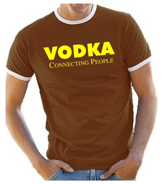 VODKA connection people RINGER T-SHIRT