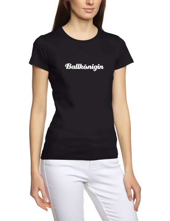 BALLKÖNIGIN girly shirt schwarz/weiss