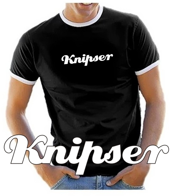 KNIPSER Fußball T-Shirt schwarz RINGER S M L XL XXL