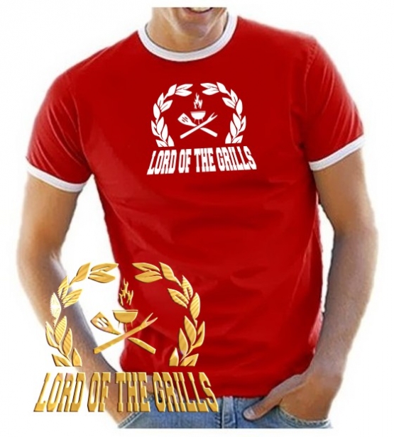 LORD of the GRILLS - T-SHIRT - BBQ - GRILL and CHILL -