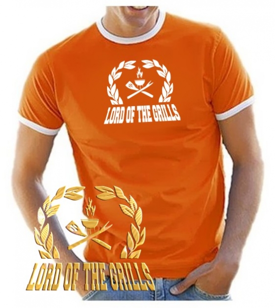 LORD of the GRILLS - T-SHIRT - BBQ - GRILL and CHILL -