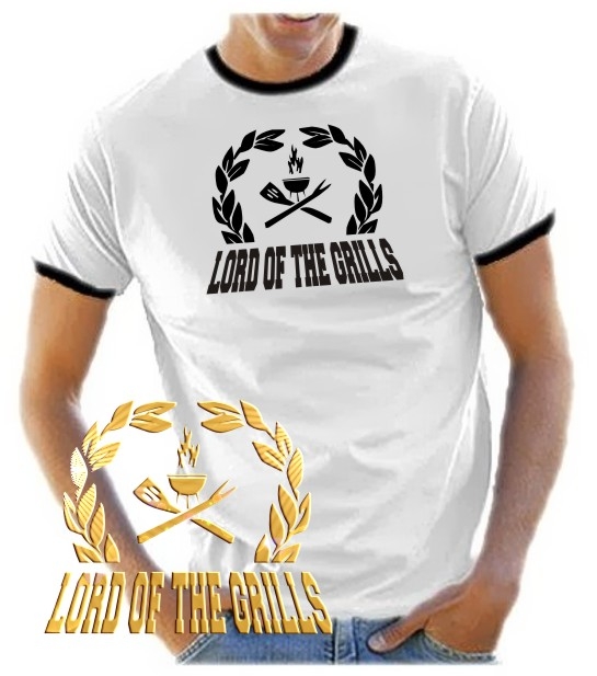 LORD of the GRILLS - T-SHIRT - BBQ - GRILL and CHILL -