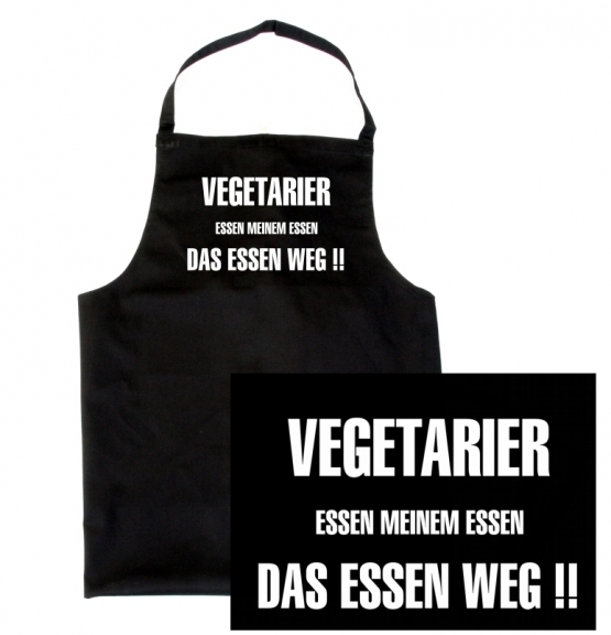 Grillschürze - Vegetarier essen meinem Essen das Essen weg