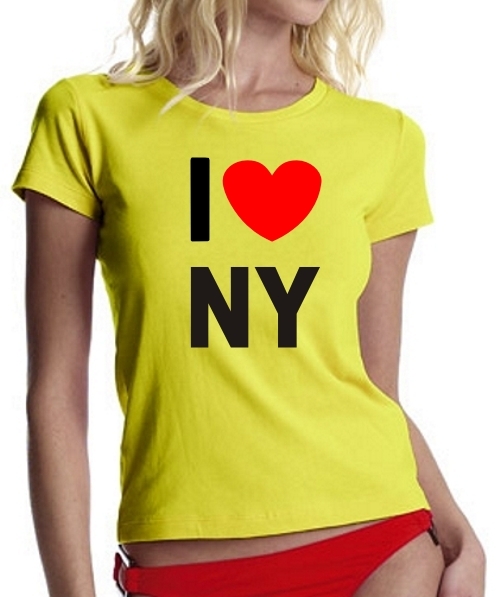 I LOVE NY girly T-SHIRT DAMEN