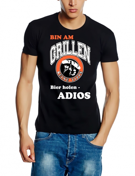 Bin am grillen - Bier bringen - Keine Tipps - T-SHIRT - S - XXXL