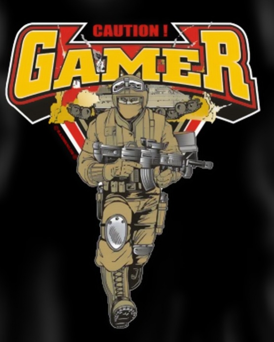 CAUTION GAMER ! T-SHIRT S M L XL XXL