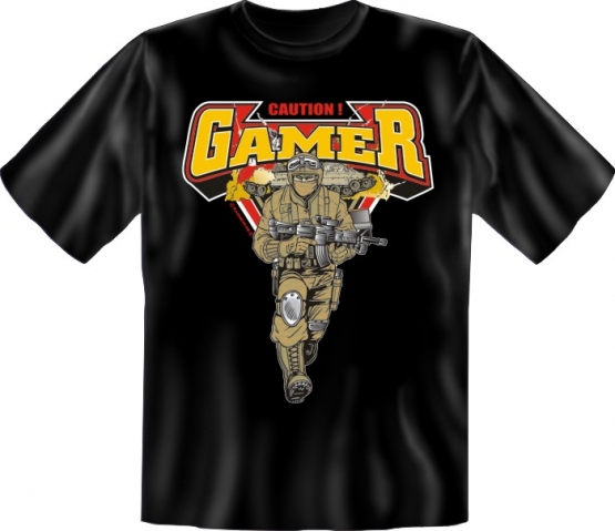 CAUTION GAMER ! T-SHIRT S M L XL XXL