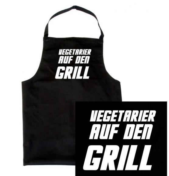 Grillschürze - VEGETARIER AUF DEN GRILL ! grillen GRILL