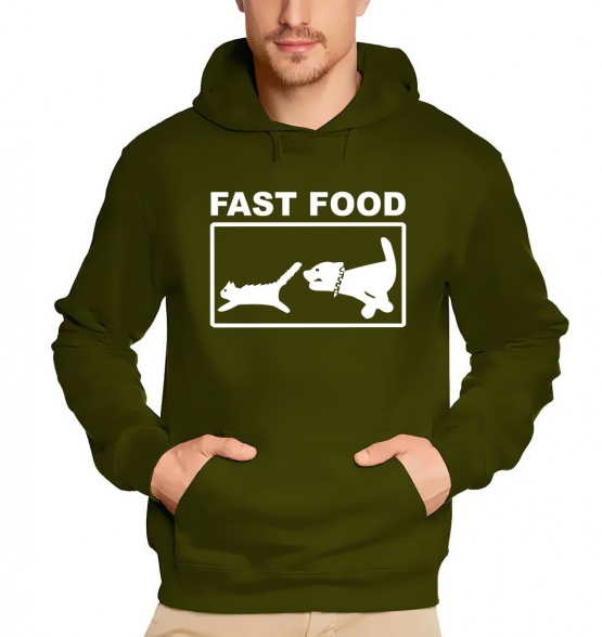 Fast Food - Sweatshirt mit Kapuze HOODIE