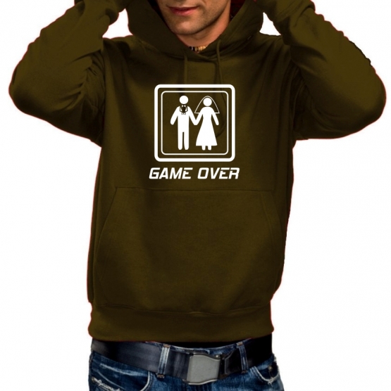 GAME OVER - HOODIE SWEATSHIRT MIT KAPUZE