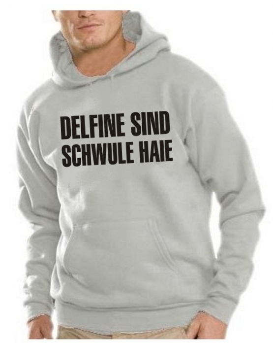 Delfine sind schwule Haie Sweatshirt mit Kapuze