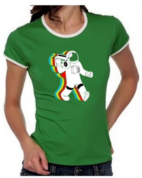 Funky moon man - Astronaut - T-shirt girly Ringer