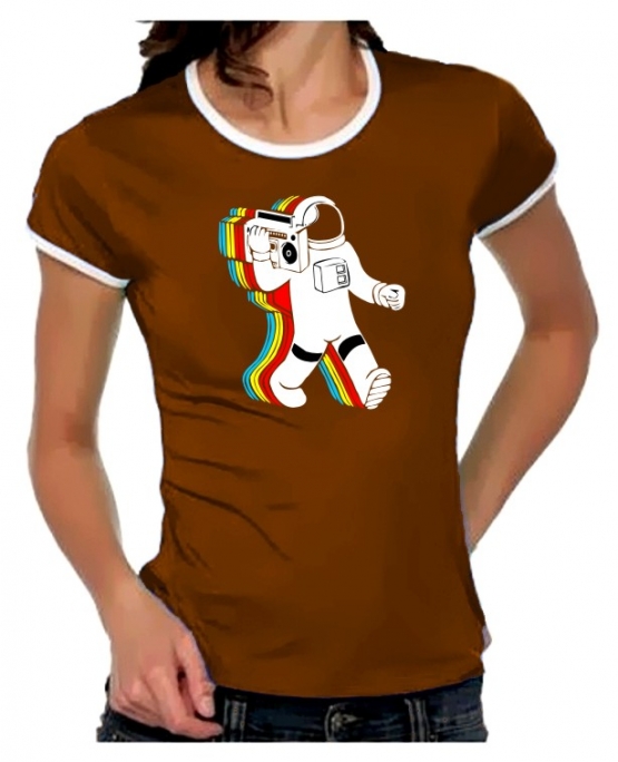 Funky moon man - Astronaut - T-shirt girly Ringer