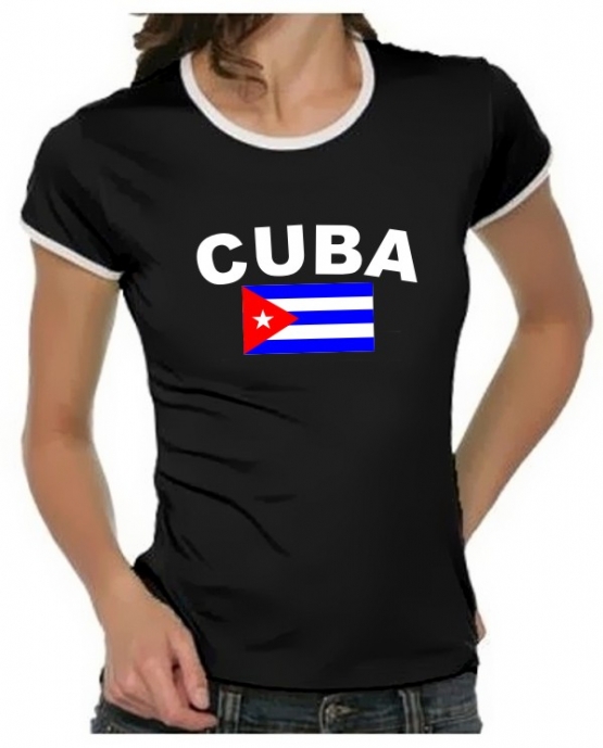 KUBA FLAGGE Cuba libre Girly Ringer S M L XL