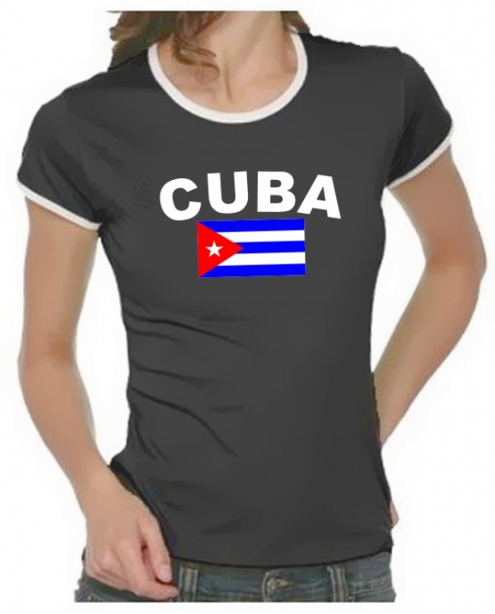 KUBA FLAGGE Cuba libre Girly Ringer S M L XL