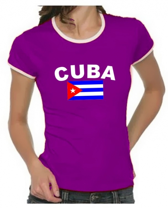 KUBA FLAGGE Cuba libre Girly Ringer S M L XL