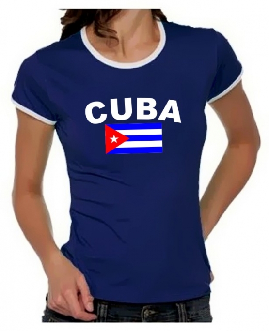 KUBA FLAGGE Cuba libre Girly Ringer S M L XL