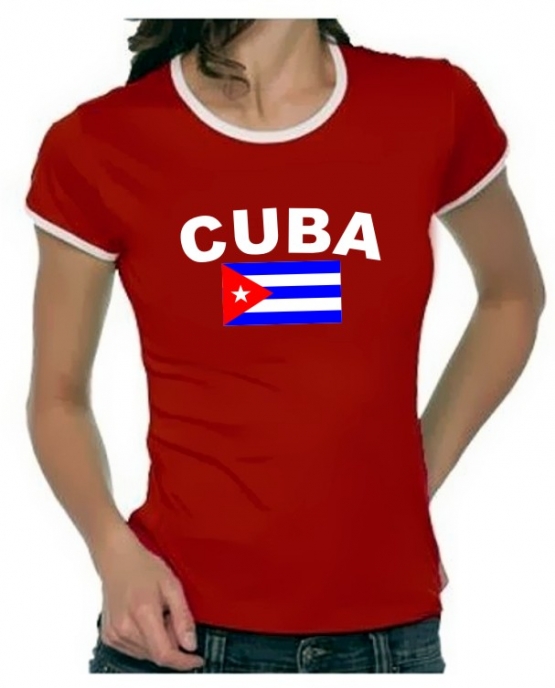 KUBA FLAGGE Cuba libre Girly Ringer S M L XL