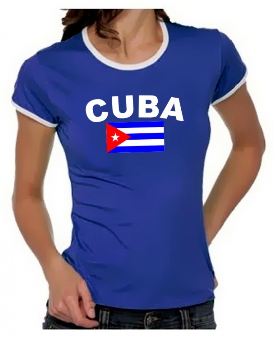 KUBA FLAGGE Cuba libre Girly Ringer S M L XL