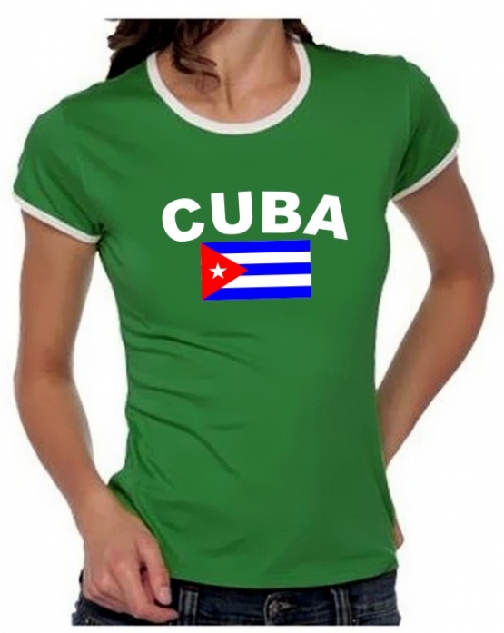 KUBA FLAGGE Cuba libre Girly Ringer S M L XL