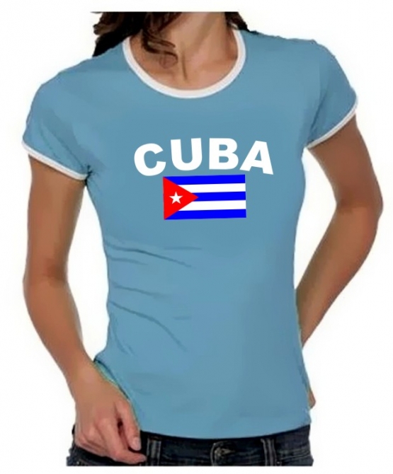 KUBA FLAGGE Cuba libre Girly Ringer S M L XL