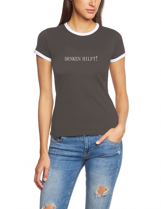 DENKEN HILFT ! Girly Ringer S M L XL