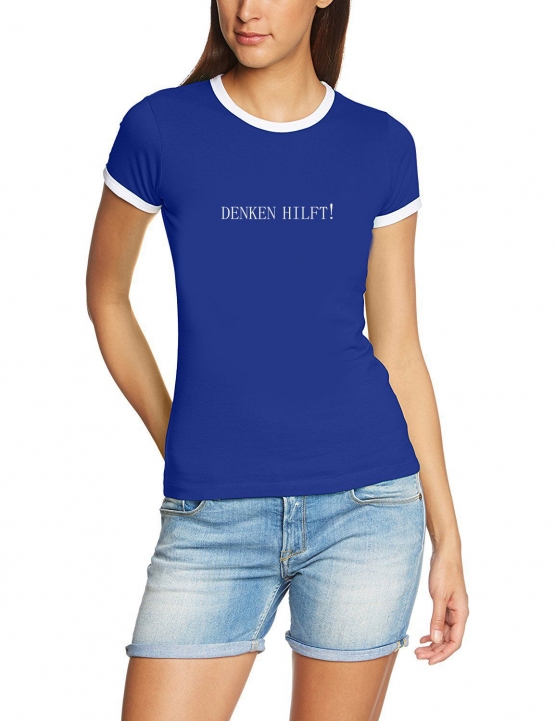 DENKEN HILFT ! Girly Ringer S M L XL