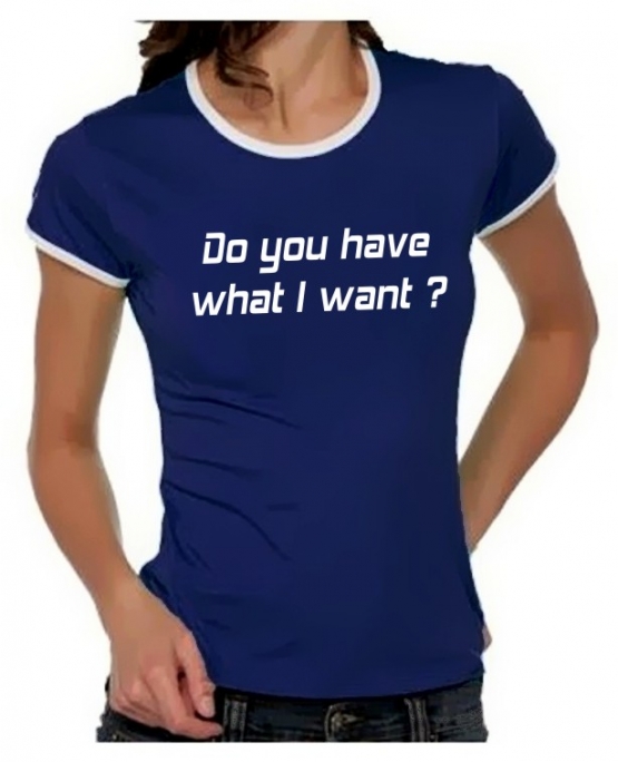 Do you have what I want? Girly Ringer S M L XL