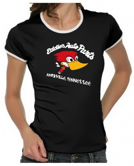 Eddies Autoparts -Knoxville- Jackass Girly Ringer T-Shirt