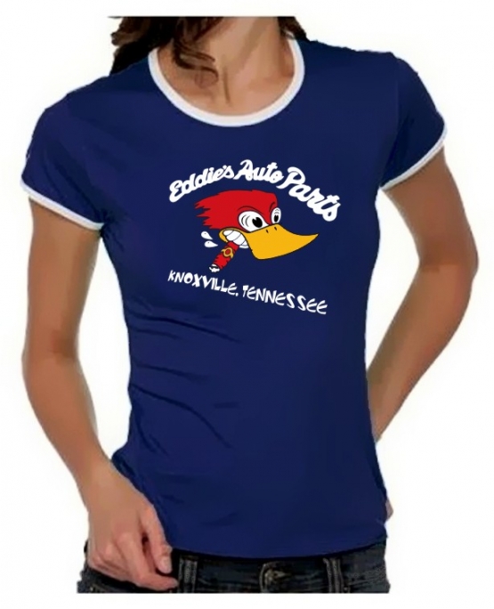 Eddies Autoparts -Knoxville- Jackass Girly Ringer T-Shirt