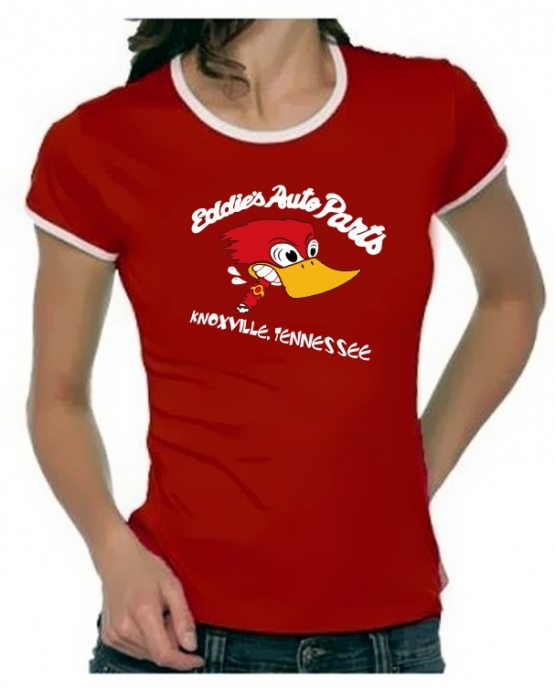 Eddies Autoparts -Knoxville- Jackass Girly Ringer T-Shirt