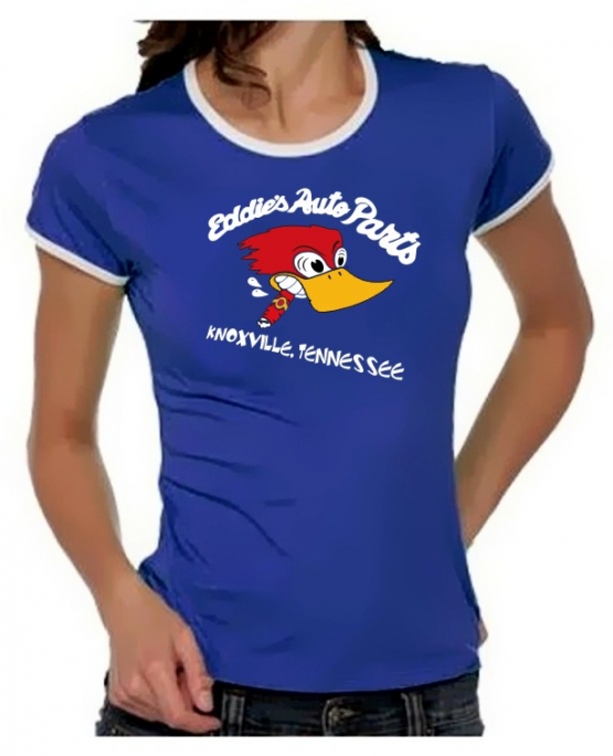 Eddies Autoparts -Knoxville- Jackass Girly Ringer T-Shirt