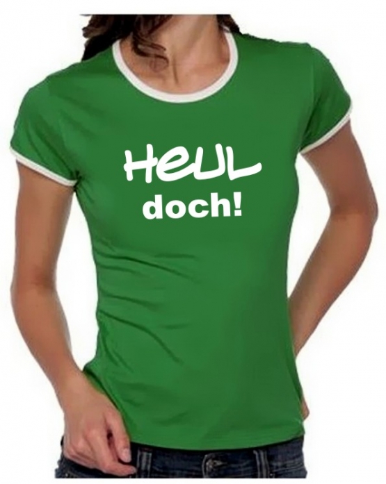 Heul doch Girly Ringer S M L XL T-SHIRT SHIRT