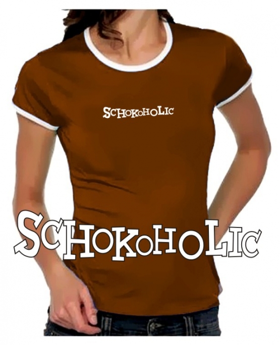 Schokoholic Damen oder Herren Ringer Shirt