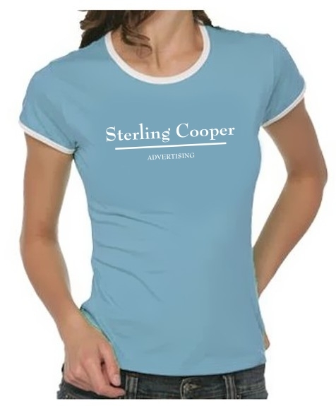 STERLING ADVERTISING Mad Men girly ringer shirts