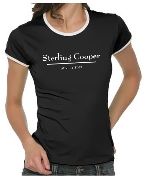 STERLING ADVERTISING Mad Men girly ringer shirts