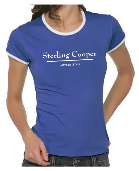 STERLING ADVERTISING Mad Men girly ringer shirts