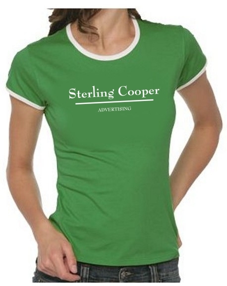 STERLING ADVERTISING Mad Men girly ringer shirts