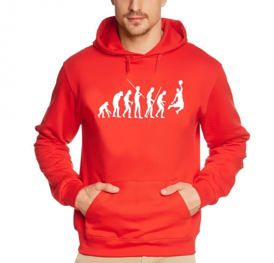 BASKETBALL evolution HOODIE SWEATSHIRT S M L XL XXXL